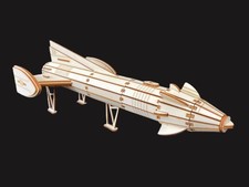 Fireball XL5 Laser Cut Wooden 3D Model/Puzzle Kit