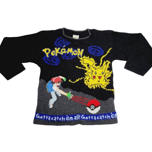 Vintage pokemon knit sweater - pokemon,