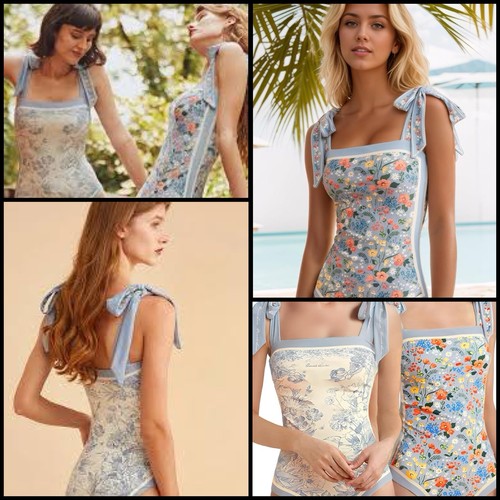 Reversible floral one - floral, piece