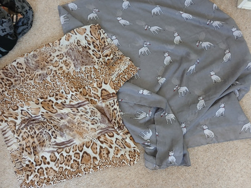 Scarves large grey english - scarves,