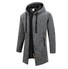 Mens Long Jacket Winter Warm