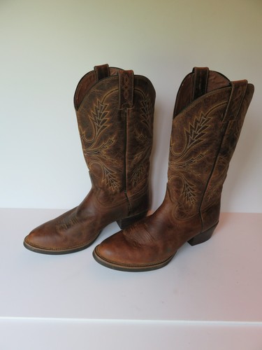Justin boots antique - antique, brown