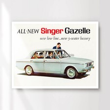 SINGER GAZELLE Car Advertising