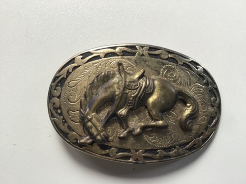 Brass belt buckle bucking - brass,