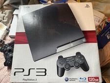 Sony PlayStation 3 Slim 120GB Charcoal Black Console  Boxed Games