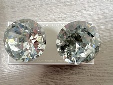 Zara Home Clear Crystal Door Knobs (Pair )