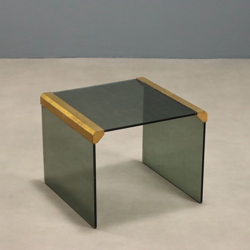Vintage coffee table smoked - coffee,