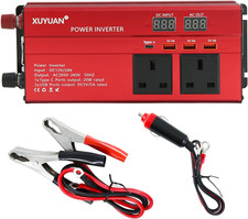 Power Inverter 1200W Car Power Inverter DC 12V/24V to 200V-240V AC, Car Inverter