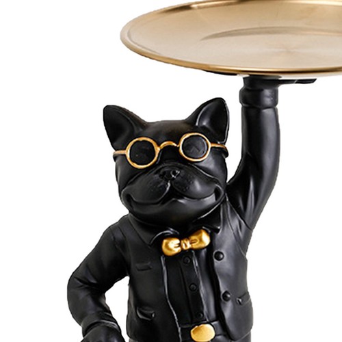 Black dogs bulldog - dogs, desk