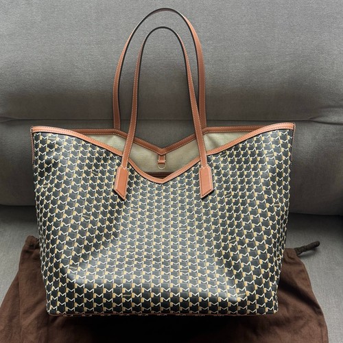 Moynat canvas brown tote - brown,