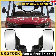 Pair ATV UTV Side Rear View Mirror Adjustable & Large Vision Part For Mule GDS