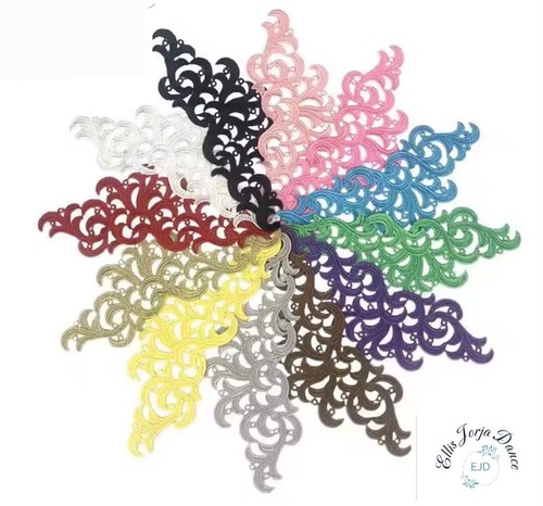 Lace embroidery applique - embroidery,