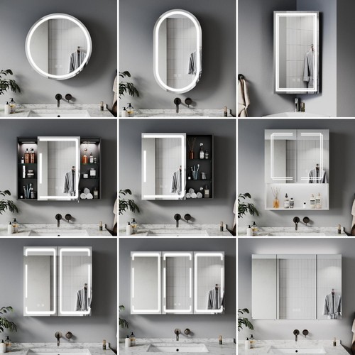 Modern bathroom illuminated - bathroom,