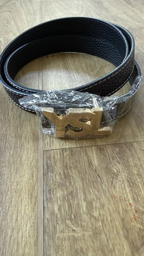 Ysl brown leather dress - brown, belt
