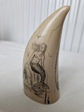 Vintage Resin Scrimshaw