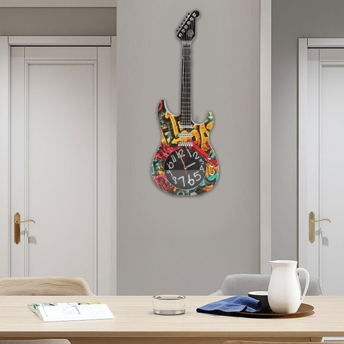 Guitar wall clock simulation - guitar,