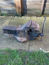 VINTAGE LARGE WODEN 186E/8A, ENGINEERS BENCH VICE, HEAVY DUTY WORKSHOP TOOL