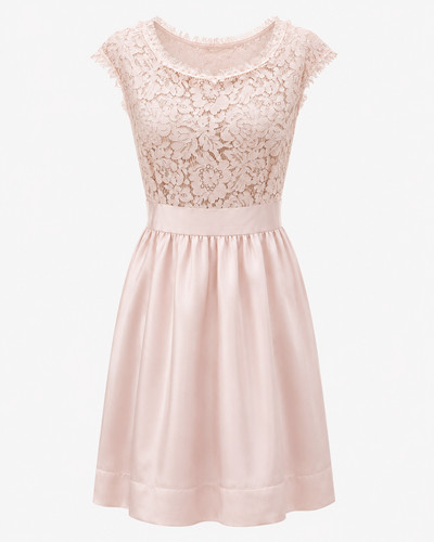 Eliza petite blush lace - blush,