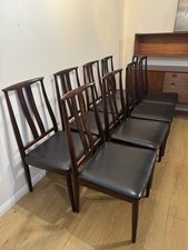 8 X Dining Chairs Mid Century