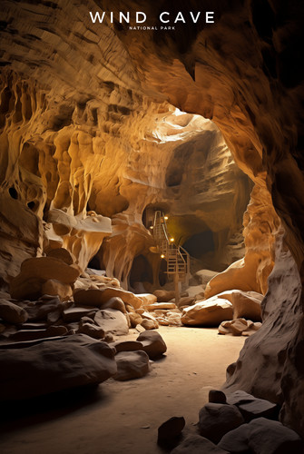 Wind cave national park - park, poster