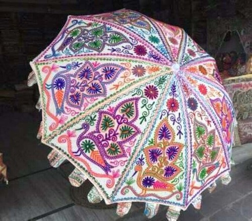 Embroidered garden indian - 72",