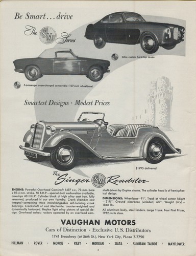 1953 singer roadster - 1953,