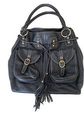 Design Barneys New York Handbags Authentic 100% Black Leather.
