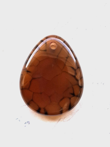 Dragons vein agate teardrop - vein,