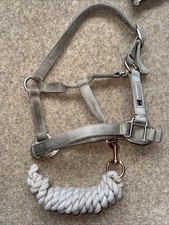 Kincade Headcollar Pale Blue Pony With Leadrope