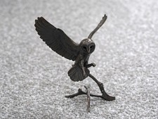 Barn Owl in Flight Bronze by Richard Cooper & Company