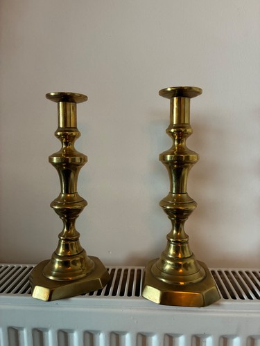 Pair cast iron brass - pair,