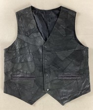 Vintage Leather Vest Waistcoat