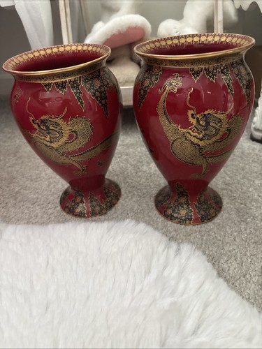Carlton ware dragon vases 2 - carlton,
