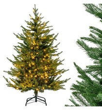Costway Pre-Lit Artificial Christmas Tree with LED Lights and 8 Lighting Modes