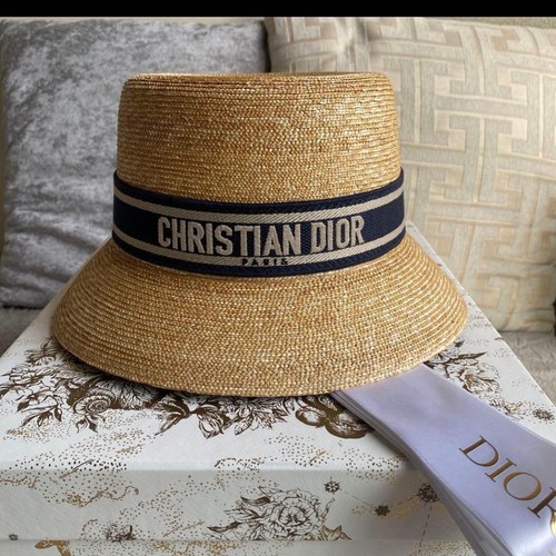Christian dior straw hat - christian,