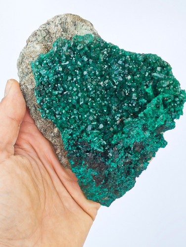 Congo dioptase cluster - dioptase, 461g