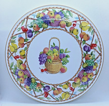 Royal Worcester "Fruit Basket" Cake/Cheese Plate - 28cm diameter