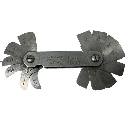 Moore wright radius gauge - &,