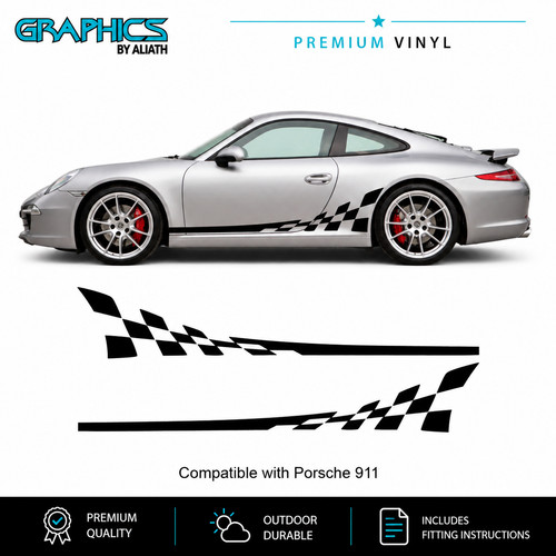 Fits porsche 911 side - (997),