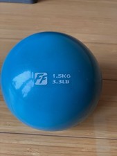 approx. 15cm soft pilates style weighted ball, 1.5kg / 3.3lbs