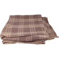 Plaid Welsh Wool Blend Blanket