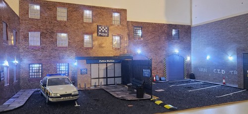 Police station diorama - station,