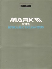Kobelco "Mark III Series" Hydraulic Crawler Excavator Brochure Leaflet