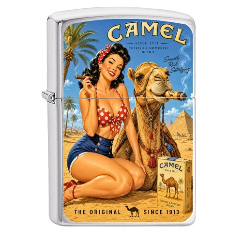 Camel zippo anime girl - camel,
