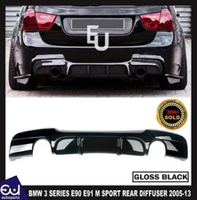 FOR BMW 3 SERIES E90 E91 M SPORT REAR DIFFUSER SPLITTER VALANCE 335i STYLE 05-13