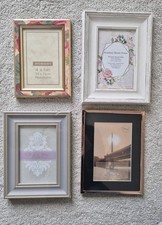 Bundle of 4 Picture Photo Frames Various Sizes/Materials Fit 6 x 4 Ins Photo New
