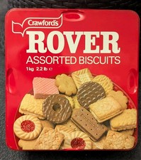 Rovers Crawford's Vintage Biscuit Tins 80's/90's Collectible