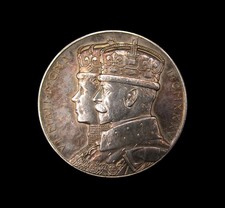 1935 GEORGE V SILVER JUBILEE 32mm SILVER MEDAL - 'P' PRETORIA MINTMARK
