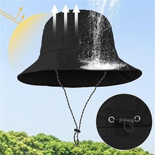 Folding Bucket Hat Waterproof UV Protection Fisherman Cap Sun Hat Hiking Fishing