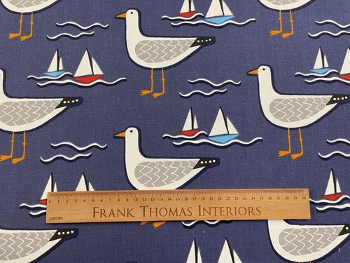 Seaside boats birds cotton - birds,